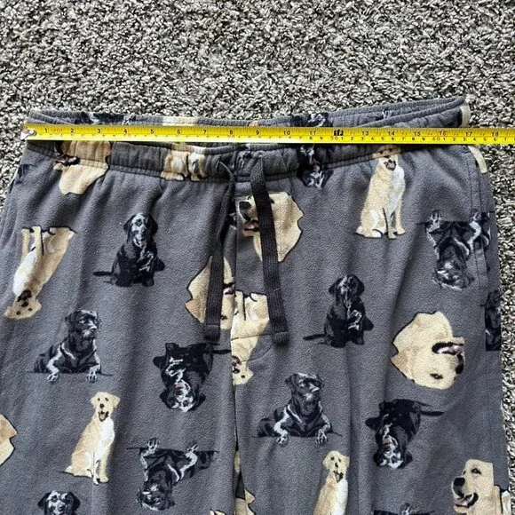 Croft Barrow Gray Dog Print Pajama Pants Womens L Loungewear Relaxation Dogs - Picture 3 of 5